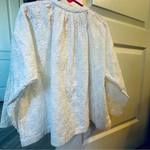 NWT Tia cibani 7 /8 girls white embroidered boutique blouse top tunic MSRP $135 - Picture 7 of 8